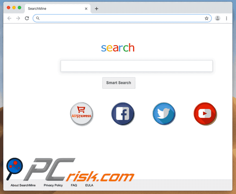 sitio web Smart Search searchmine.net