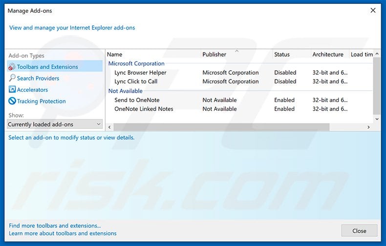 cómo eliminar las extensiones vinculadas a freehdsearch.com de Internet Explorer