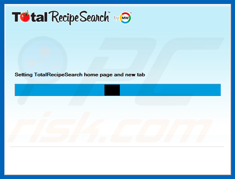 instalador oficial del secuestrador de navegadores TotalRecipeSearch