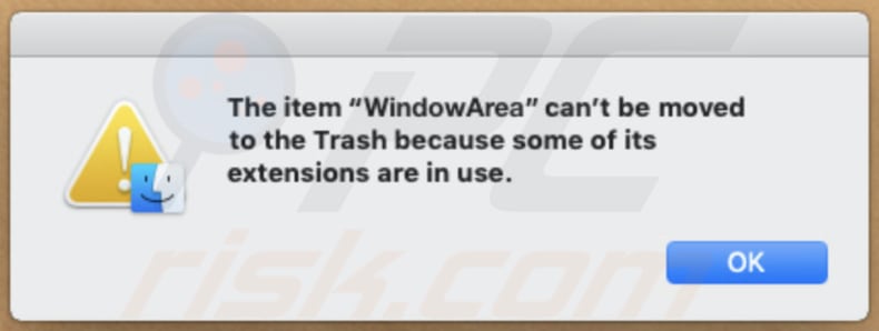 windowarea adware no permite su eliminación
