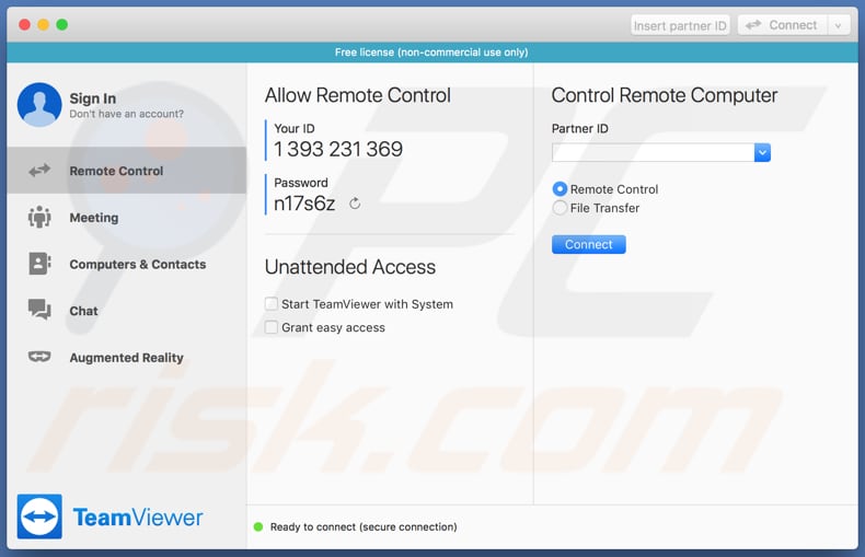 plataforma de acceso remoto TeamViewer