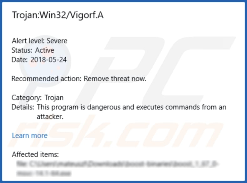 Vigorf malware