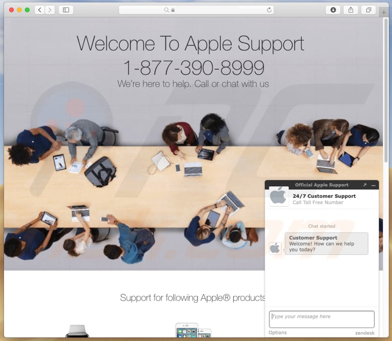 estafa You have been redirected to Apple Support segunda página