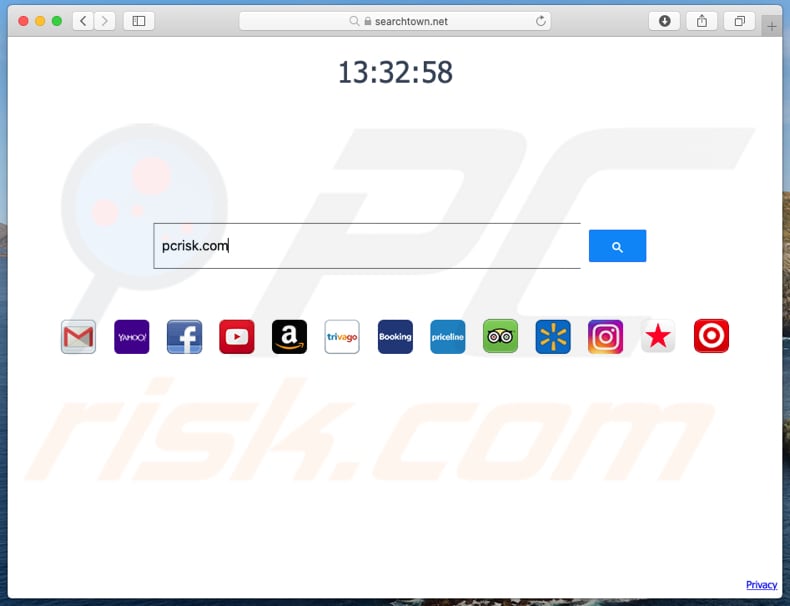 secuestrador de navegadores searchtown.net en un equipo Mac