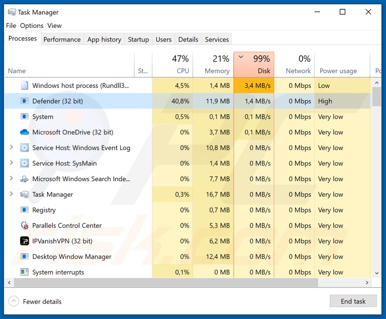 Proceso de ransomware m3g4c0rtx 