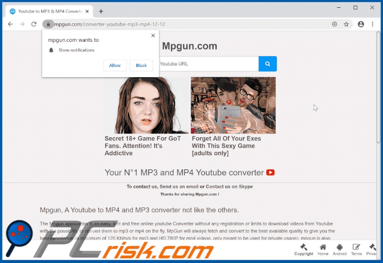 Mpgun.com abre una página diseñada para promocionar MergeDocsNow