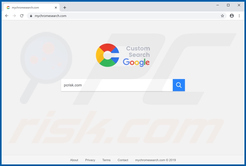 Secuestrador de navegador mychromesearch.com 