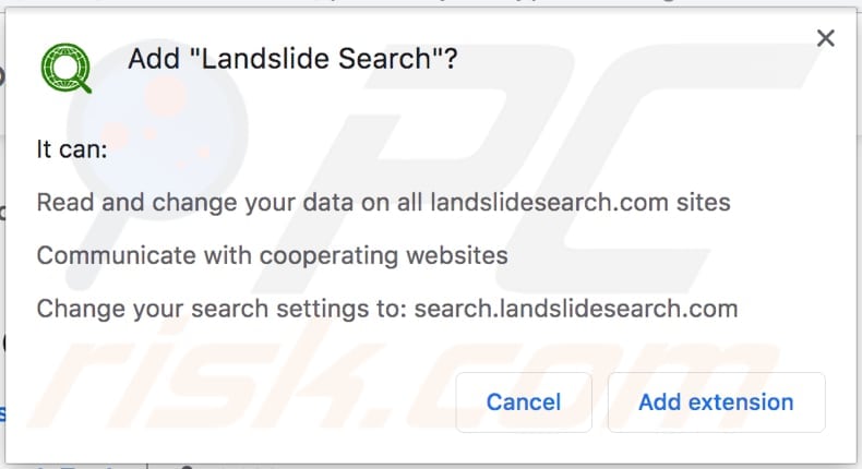 Landslide Search quiere acceder a los datos