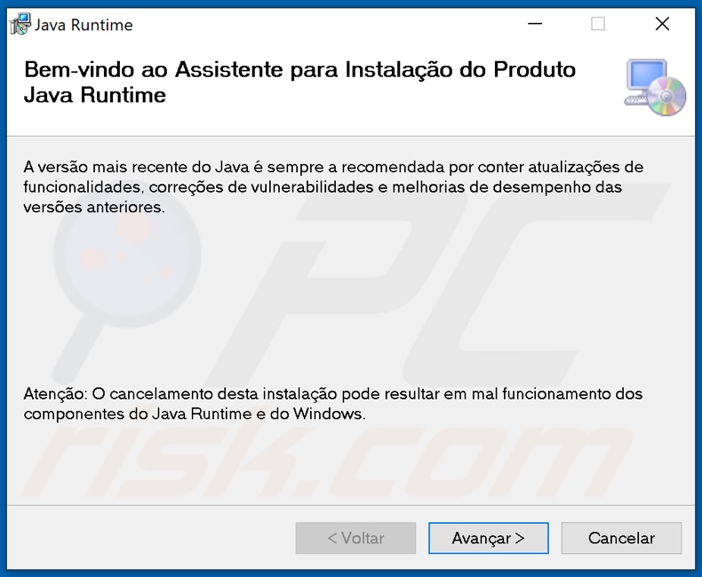 Instalador falso que distribuye el malware Chaes