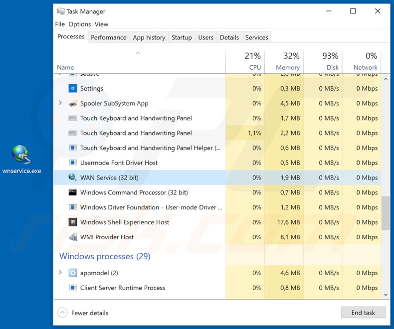 Ejemplo del malware sLoad disfrazado como 