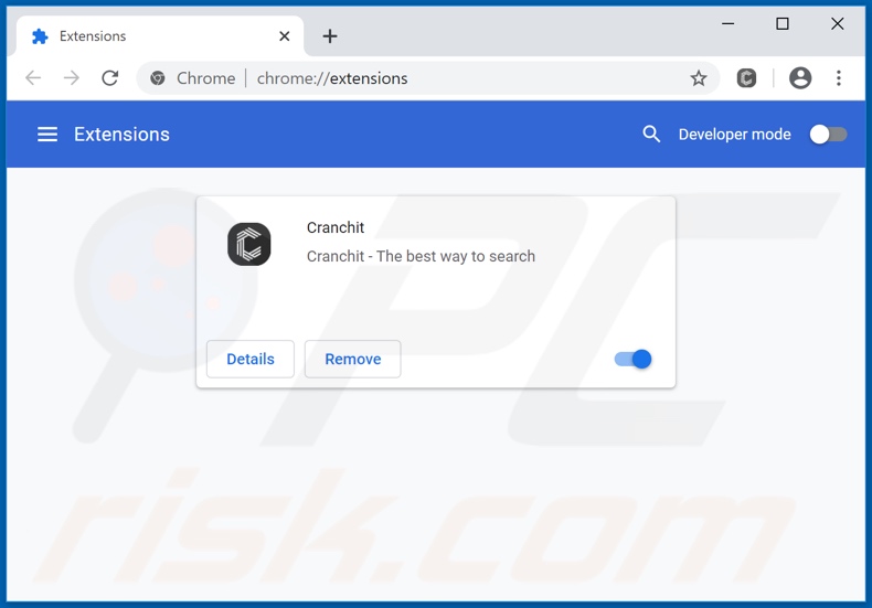Eliminando las extensiones de Google Chrome relacionadas con feed.cranchit.com