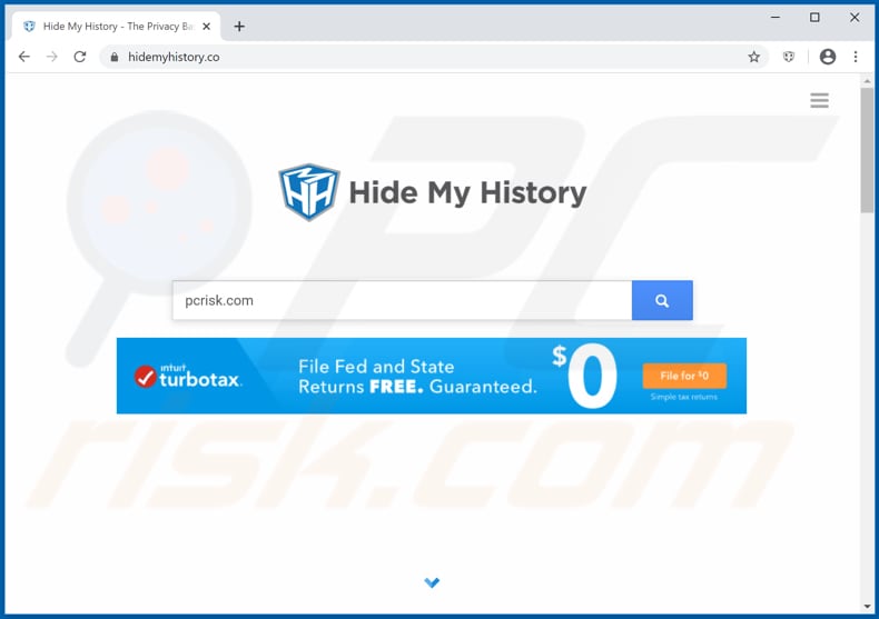 Secuestrador del navegador hidemyhistory.co