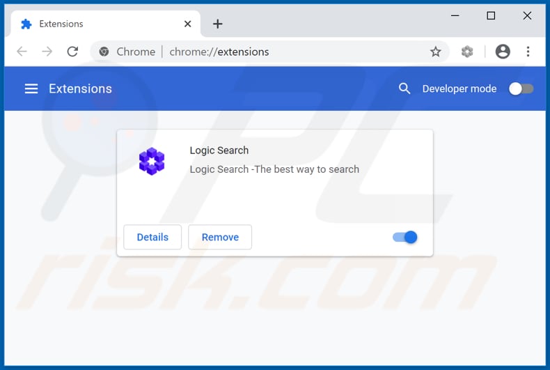 Eliminando las extensiones de Google Chrome relacionadas con feed.logic-search.com