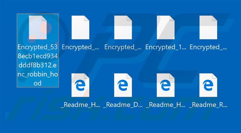 Archivos encriptados por el ransomware RobbinHood actualizado