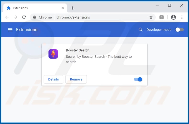 Eliminando las extensiones de Google Chrome relacionadas con feed.boostersearch.com