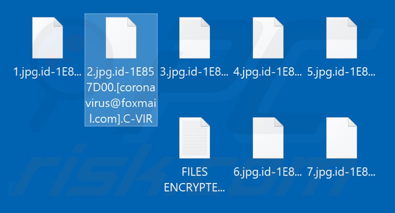 Archivos cifrados por el ransomware C-VIR (extensión .C-VIR)