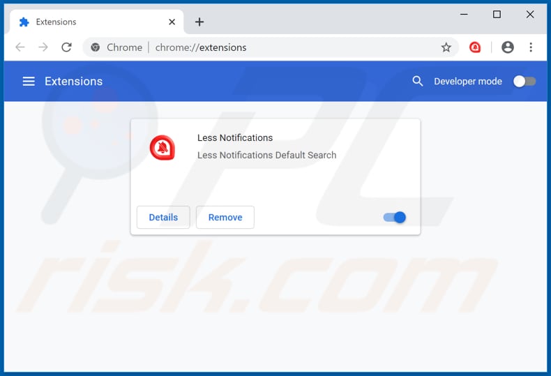 Eliminando las extensiones de Google Chrome relacionadas con find.lessnotifications.com