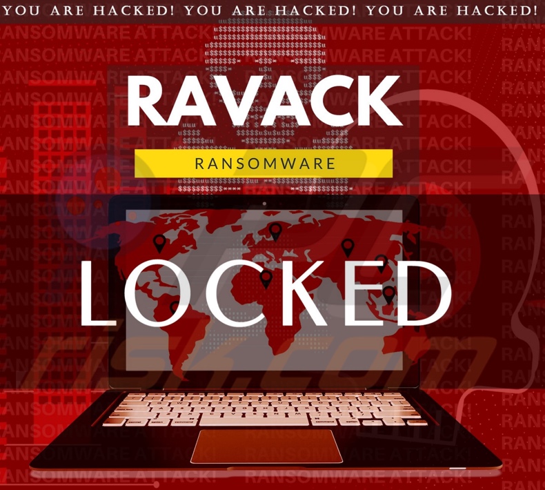 Fondo de pantalla del ransomware Ravack 
