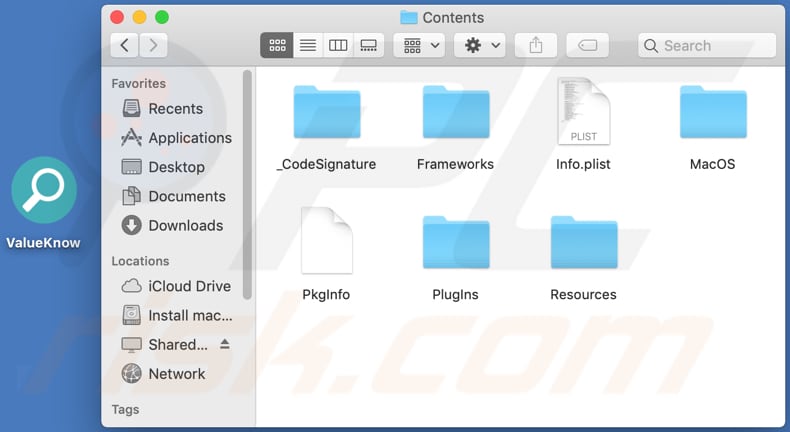 Carpeta de adware ValueKnow