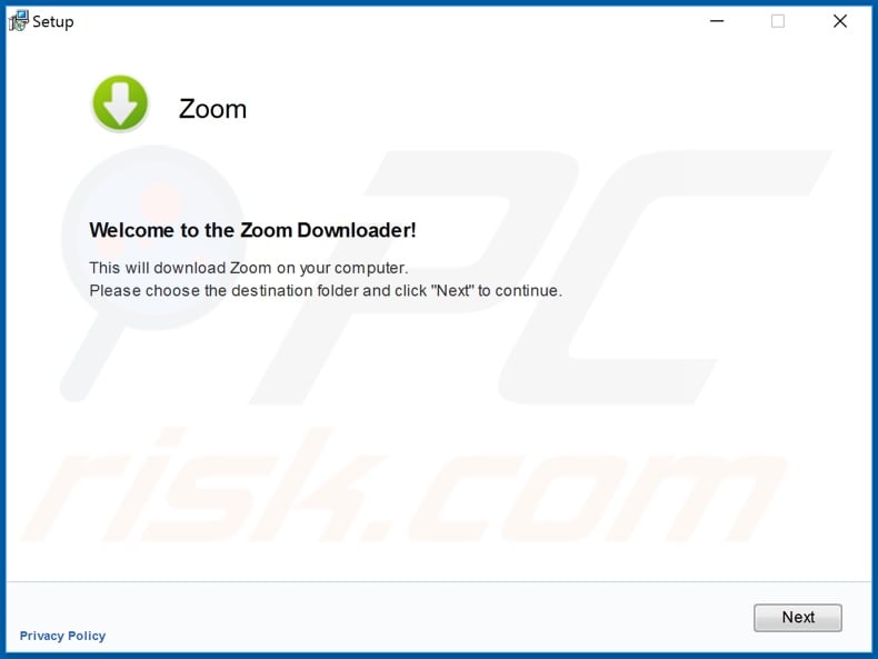 El instalador de la aplicación Fake Zoom se utiliza para proliferar malware