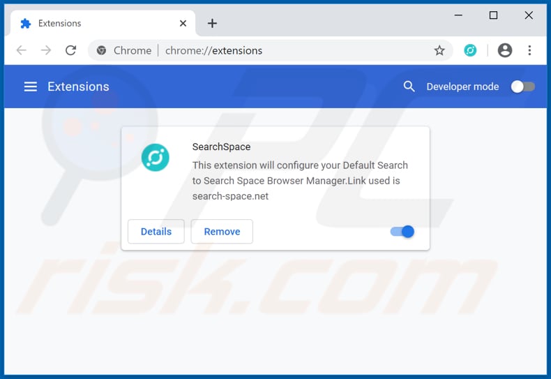 Eliminando las extensiones de Google Chrome relacionadas con search-space.net