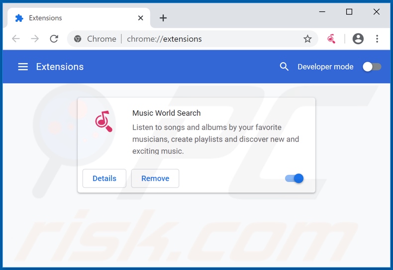Eliminando las extensiones de Google Chrome relacionadas con world-search.net