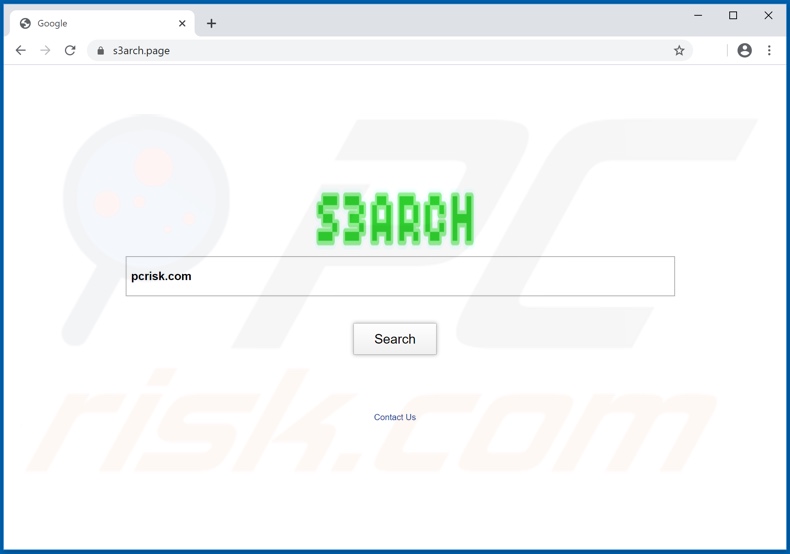Secuestrador de navegador s3arch.page