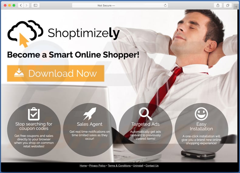Adware Shoptimizely