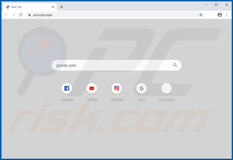 Secuestrador de navegador Gooogle.page