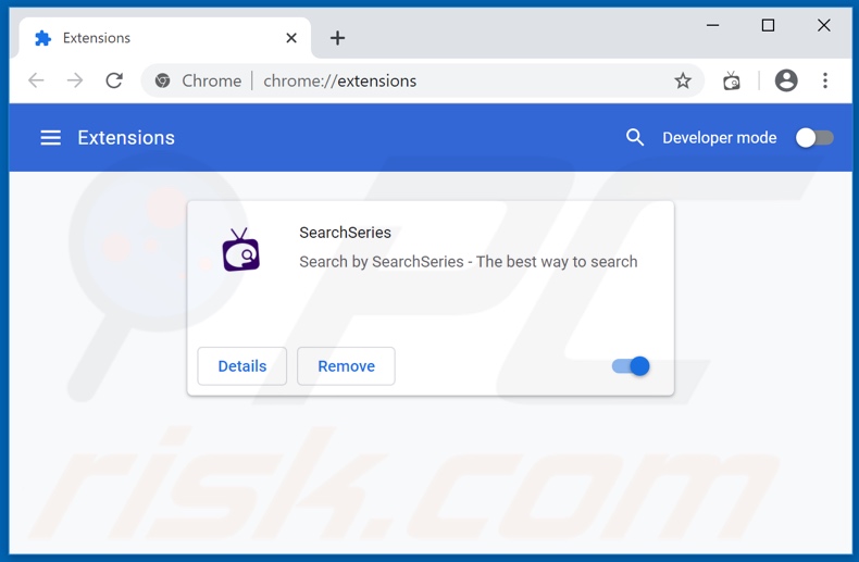 Eliminando las extensiones de Google Chrome relacionadas con search-series.com