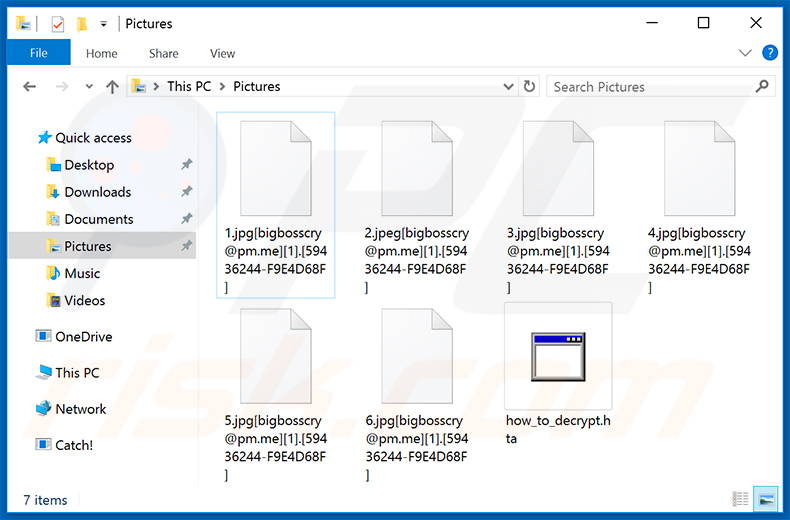 Archivos encriptados por el ransomware CryLock actualizado (2020-07-17)