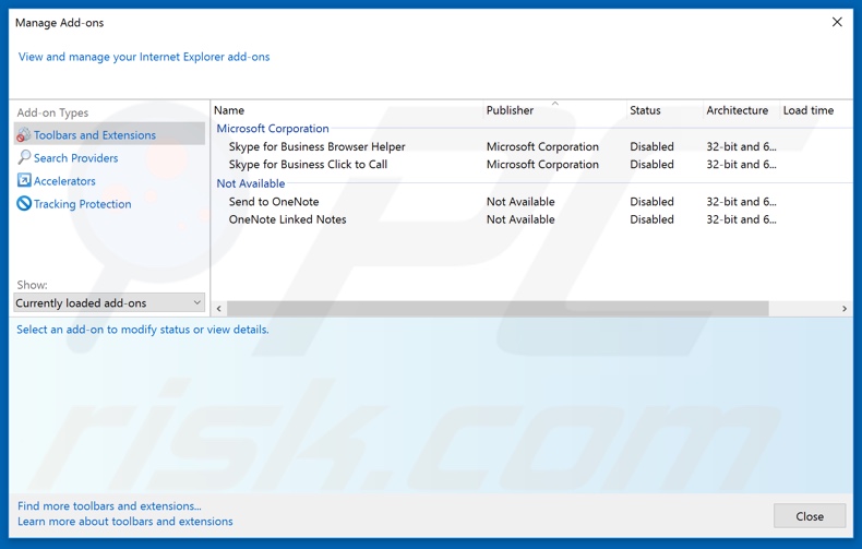 Eliminando las extensiones relacionadas a nebulasearch.net de Internet Explorer