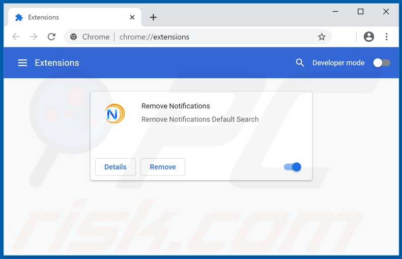 Eliminando las extensiones de Google Chrome relacionadas con removenotifications.com