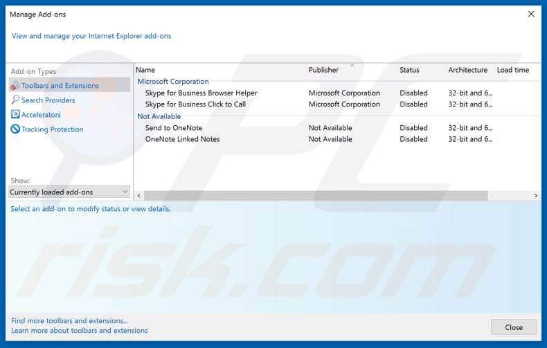 Eliminando las extensiones relacionadas a stormsearch.net de Internet Explorer