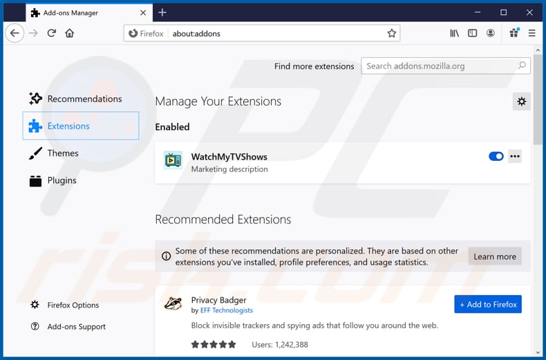 Eliminando las extensiones relacionadas a hp.myway.com de Mozilla Firefox