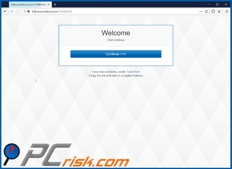 BitRansomware sitio web de ransomware GIF