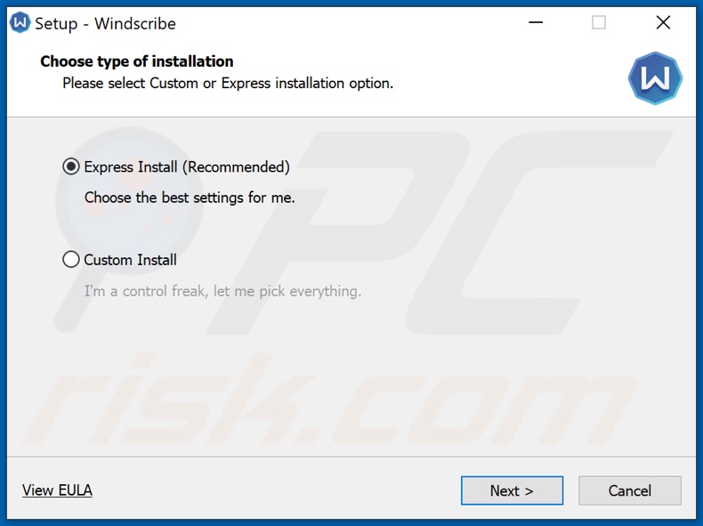 Configuración de instalación engañosa utilizada para promover BLADABINDI