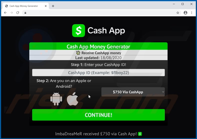 Estafa Cash App