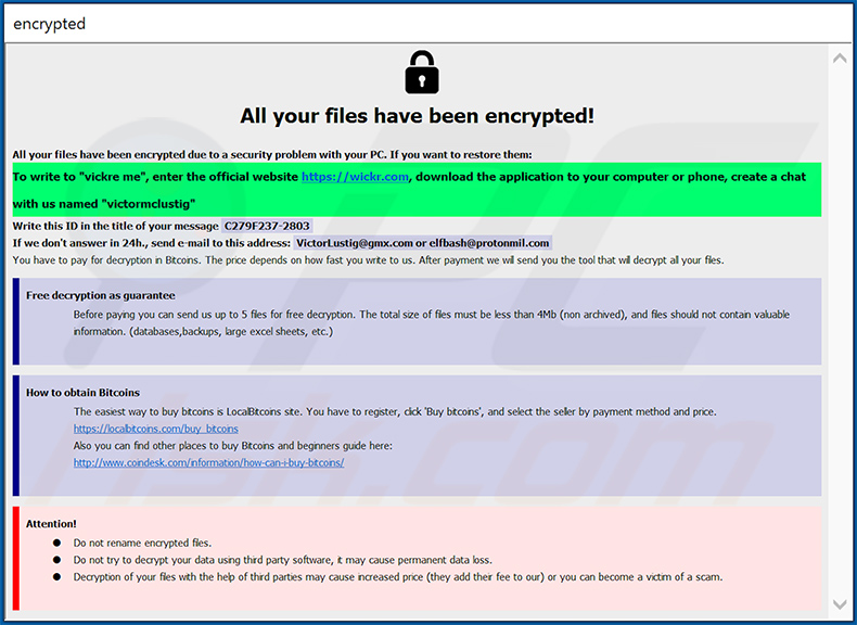 Archivo info.hta del ransomware Eight (2020-09-28)