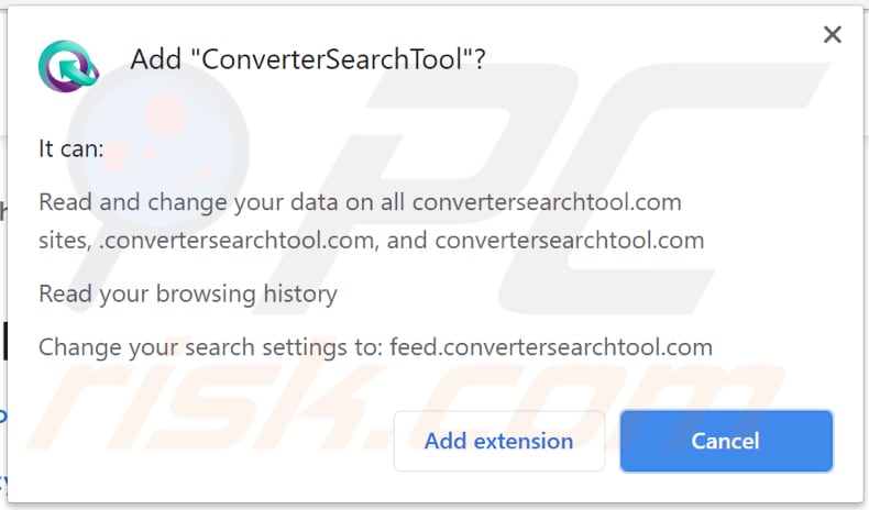 Notificación del secuestrador de navegador ConverterSearchTool