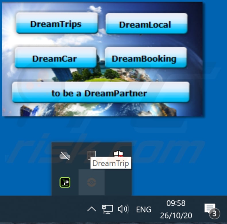 Redirecciones emergentes de DreamTrip