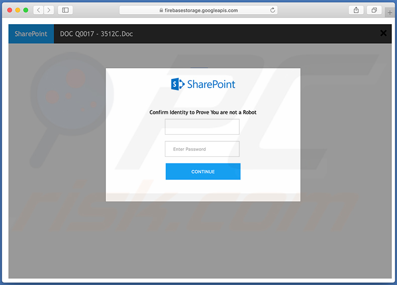 Sitio de inicio de sesión falso de SharePoint utilizado con fines de phishing