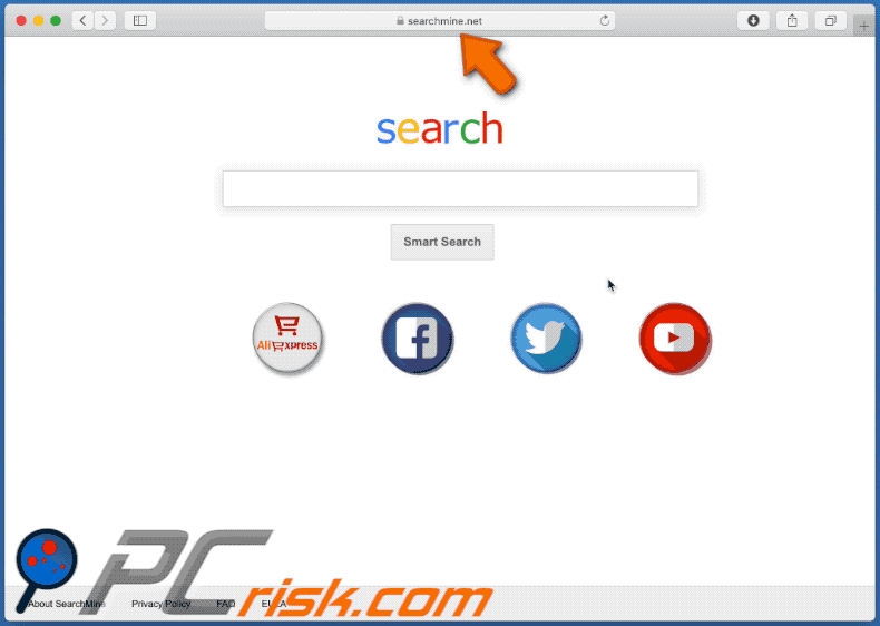 Searchmine.net promueve flip-search.com