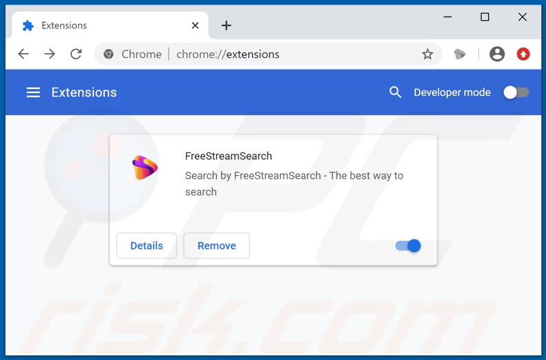 Eliminando las extensiones de Google Chrome relacionadas con freestreamsearch.com
