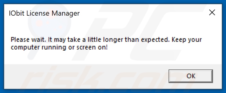 Ventana emergente que se muestra después de que se abre el ejecutable malicioso (que contiene el ransomware DeroHE)