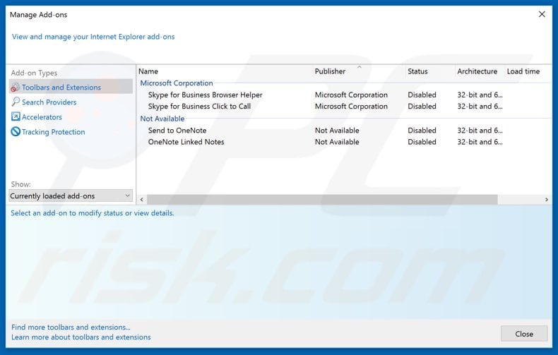 Eliminando los anuncios de d8yI+Hf7rX de Internet Explorer paso 2