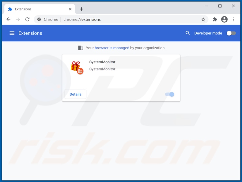 Eliminando los anuncios de SystemMonitor de Google Chrome paso 2