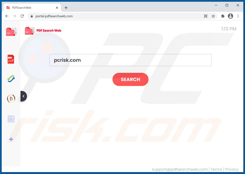 Secuestrador de navegador pdfsearchweb.com