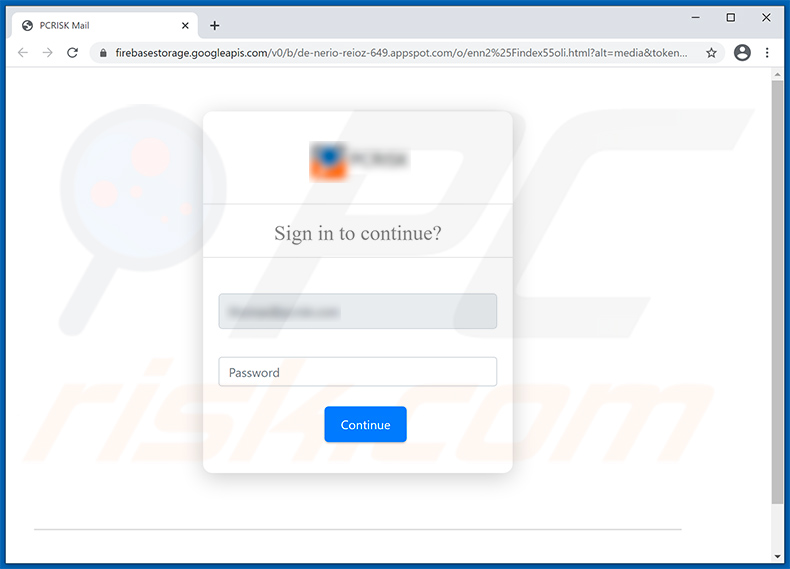 Sitio web de phishing promocionado a través de un correo electrónico de spam con el tema Your Mailbox Is Full (2021-04-27)