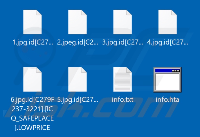 Archivos encriptados por el ransomware LOWPRICE (extensión .LOWPRICE)